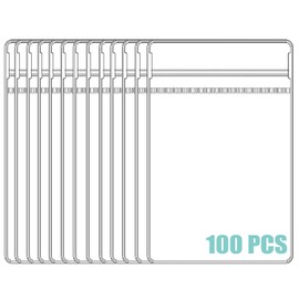 WEDDINGHELPER Jewelry Bags Small Self-Sealing Plastic Zip Clear Bags PVC Transparent Lock Bag for Storing Bracelets Rings Earrings Ziplock Pouch (4.0 x 6.0inch(100pcs)