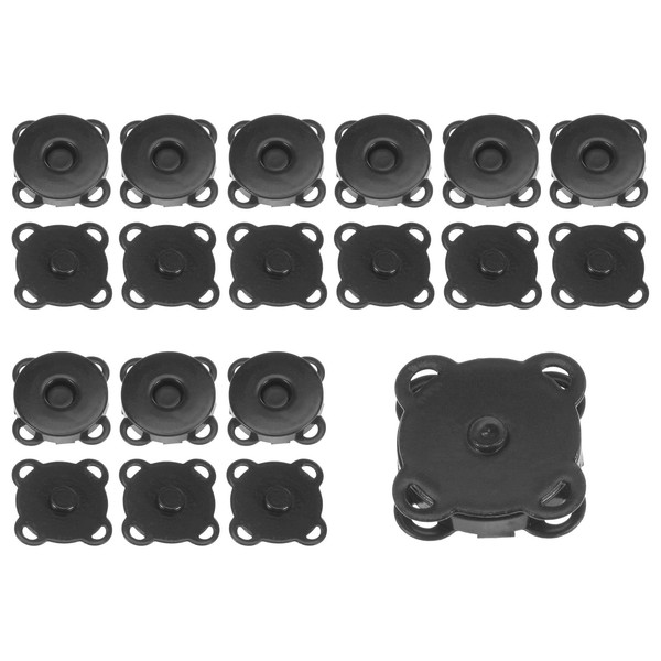 QUARKZMAN 10 Sets Magnetic Snap Fasteners 1.8cm Metal Clasps Magnetic