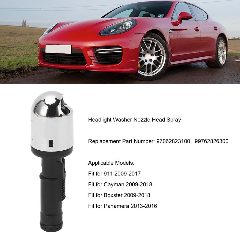 Headlight Headlamp Washer Nozzle Head Spray Jet 99762826300 Efficient Cleaning