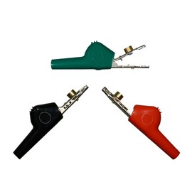 AST Labs Alligator Clip Bed-of-Nail and Single Spike Angled Nose Large Black Red Green