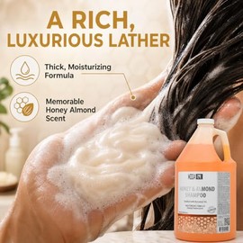 MODA Champú hidratante para todo tipo de cabello, 128 onzas, profesional, limpia y acondiciona profundamente, fortalece, restaura y da brillo a tu cab
