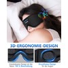 MOXTOYU Sleep Headphones Bluetooth Eye Mask for Side Sleepers