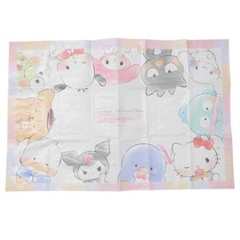 Kamio Japan Sanrio Characters Leisure Sheet for 1 to 2 People, Loose Up, 049436 Sanrio Kitty, My Melo, Chromi, Sam Pecklurin, Keloppi, Pochacco, Cinnamo, Hangyodon