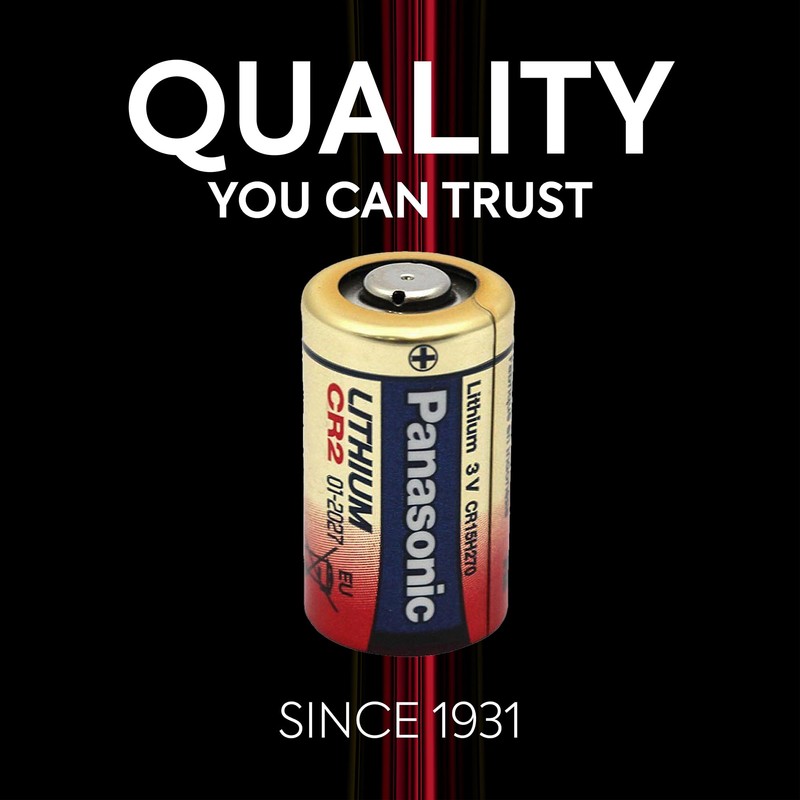 Panasonic CR2 3.0 Volt Long Lasting Lithium Coin Cell Batteries