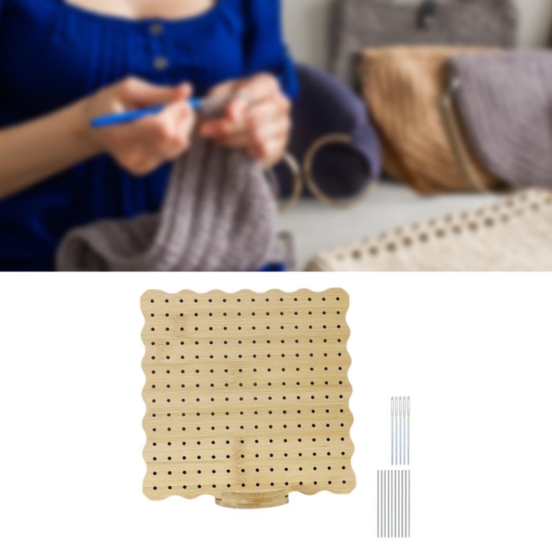 P Prettyia Crochet Blocking Board Knitting Blocking Board Hole Board
