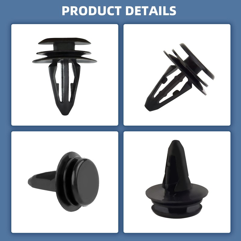 10 PCS Car Body Retainer Clips Set Tailgate Handle Rod