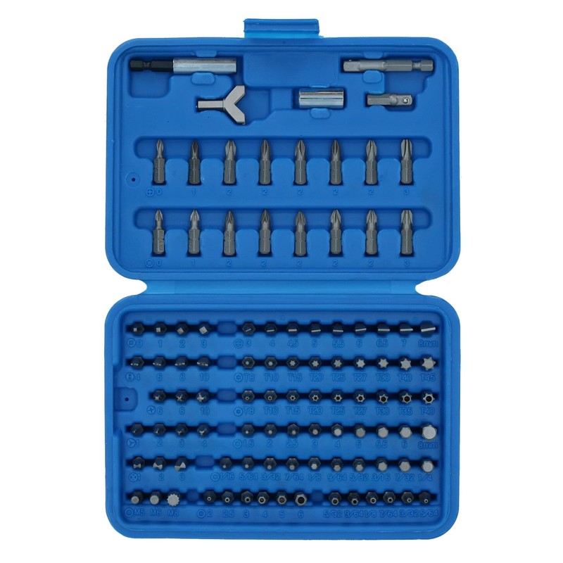 100pc Screwdriver Drill Wrench Torx Security Bit Tamperproof Hex TE173