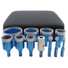 Tile Hole Saw Kit Diamond- BRSCHNITT 11pcs Diamond Core Drill