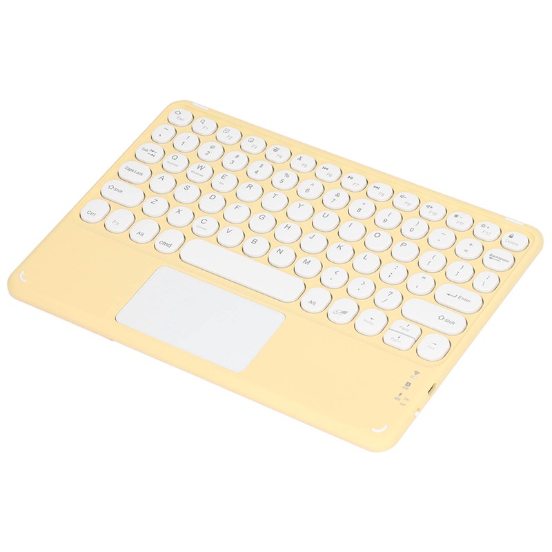 Touch Wireless Keyboard Round Keycaps Ergonomic Design Ultra Thin Smart