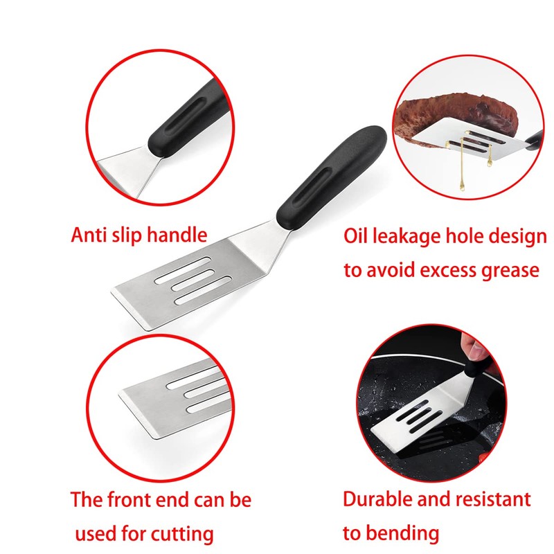 Brownie Spatula 2 Pieces,Small Spatulas for Kitchen Use,Small Metal Spatula,Mini