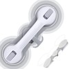Enhance Safety with SafeguardPro's Premium 3-Suction Cup Shower Grab Bars,