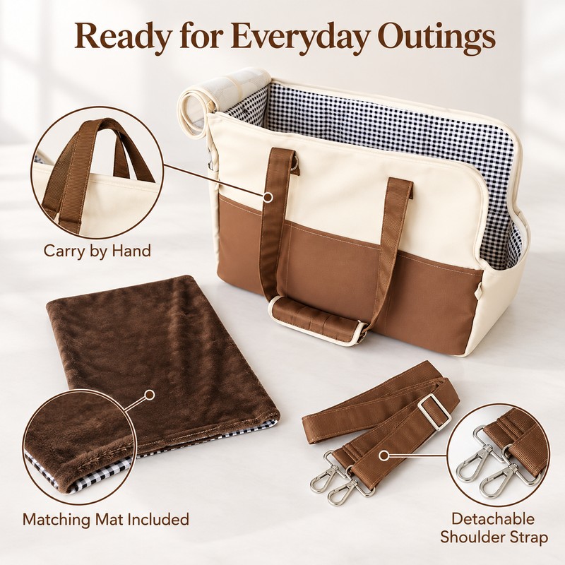 Breathable Pet Carrier Bag for Small Dogs and Cats –