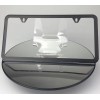 MotorVehicleParts Powder Coated Matte Black Stainless Steel License Plate Frame