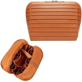 Makeup Brush Holder Travel, Compact Lightweight Accessory for Travel and Daily Use - Makeup Fold Down Design Dividers