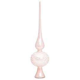Sikora SP6 Highlights Glass Christmas Tree Topper with Decoration, 2 Sizes
