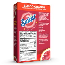 Singles to go Drink Mix Packets, Blood Orange, 6-Count Box – Powdered Drink Packets with Vitamin C, 72 Total Powder Sticks