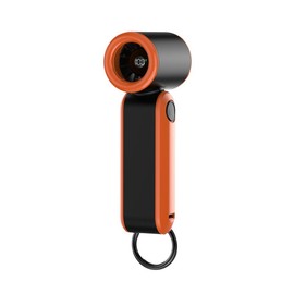 PLAYHOT D01 Rechargeable Mini Fan - 5-Speed Settings, 17400RPM Powerful Airflow, Up to 8 Working Hours, Ideal for Hot Weather/Trips/Hiking - Color: Black