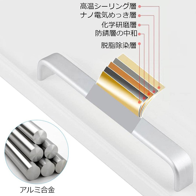 ZADAFINA 10 Pcs Handle Handle Cupboard Cabinet Pull Door Handle