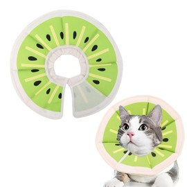 KSBBHDS 1 -Teiliges Tierhalsring, Kreativ Und Niedlich, Weich Und Komfortable, Verstellbarer Kragen, Gedruckte Katze Und Hundedonut -Schutzabdeckung.