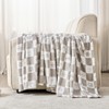 EMME Checkered Gift Blanket Twin Size - 60"*80" Grey Bed