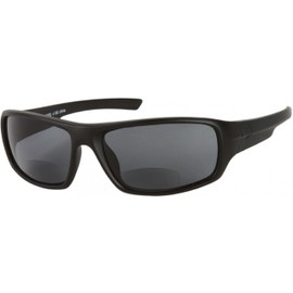 The Dapper Unisex BIFOCAL Wrap Around Reading Sunglasses + 2.00 Matte Black