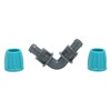 10pcs 16mm 90 Degree Hose Elbow Angle Drip Hose Lock