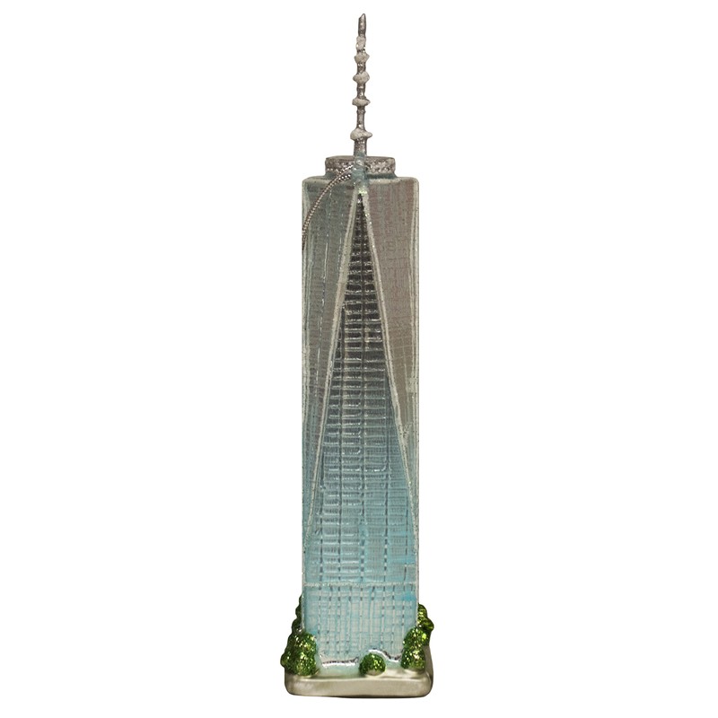 Kurt Adler Noble Gems Freedom Tower Ornamento, 6.5 Pulgadas