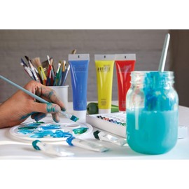 Artiste Acrylic Paint Pad, A4, Acid Free Gummed Paper, 240 GSM, 15 Sheets for Acrylic Painting, Arts, Craft, Home and School