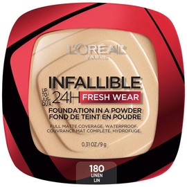 L’Oréal Paris L'Oreal Paris Infallible Up to 24H Fresh Wear Foundation in a Powder, 0.31 oz - Color: Linen