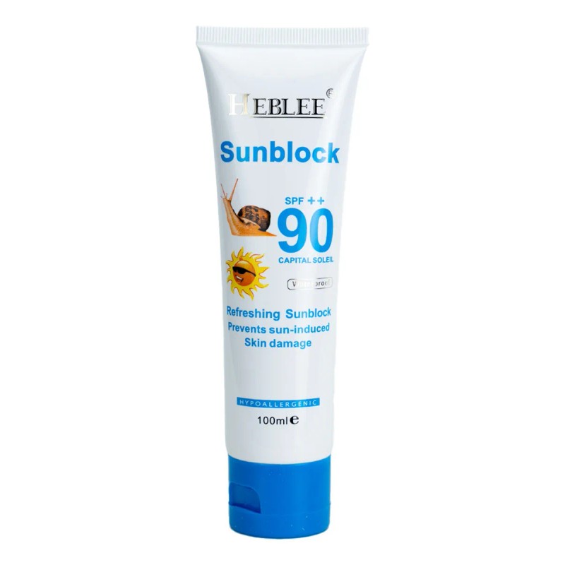 Heblee Protector Solar Baba Caracol Spf Waterproof Uva Uvb Fórmula