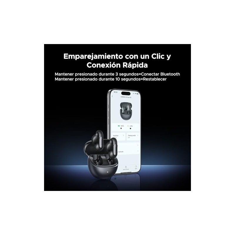 UGREEN Audífonos Inalámbricos Bluetooth 5.4 de Oído Abierto 30H