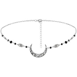 HAQUIL Viking Crescent Moon Head Chain Hair Accessories Fashion Headbands for Women