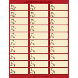 Great Papers! Gift Package Gift Package 30-Up Address Label 5 sheets/150 labels, 1" x 2.625" (2014072)