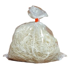 Clucker-Truss Elastic Gourmet Trussing Strings; 2.5 inch White Heavy Duty; Bulk Bag of 1,000 Ties. Small Truss String Created for Single wrap Around Wings for Peruvian Rotisserie.