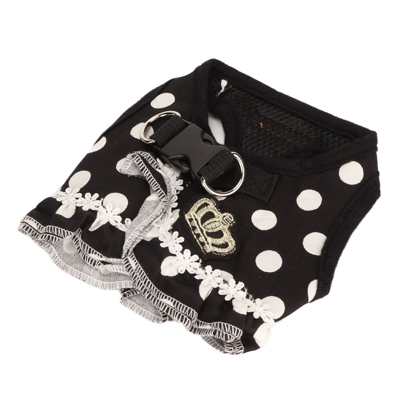 Dog Harness Leash Cute Stylish Polka Dot Pet Vest Traction