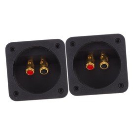Mipcase 2pcs Binding Post Speaker Terminal Cup Connector for DIY Speaker Kits Easy Install Quick Connect Disconnect for Subwoofer Audio Systems