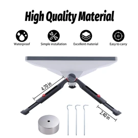 Starlink Mini Tripod Mount, Adjustable Height and Tilt, Starlink V4 Kit Satellite Pole Mount Kit, with Tripod Adapter, A Compact Tripod You can Carry with You, Compatible with Starlink Mini Antenna