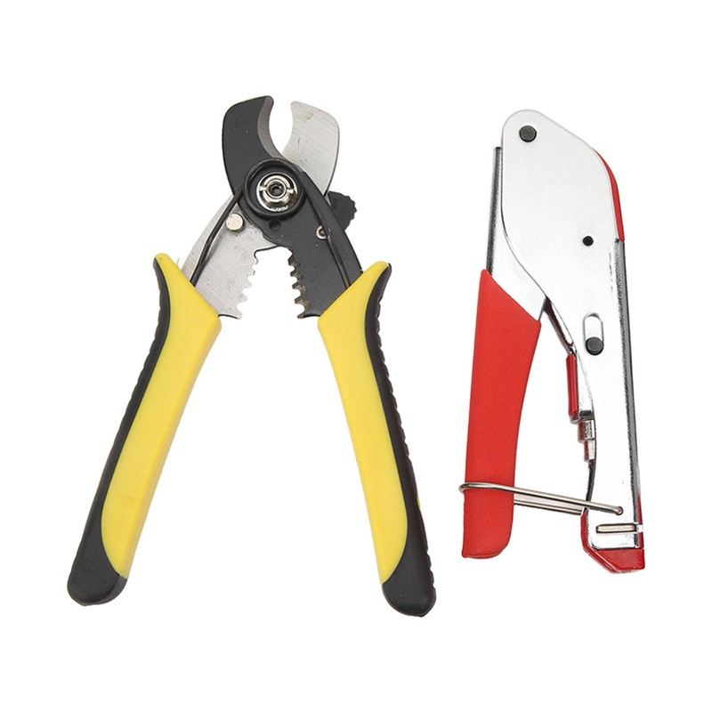 RG59 RG6 Coax Cable Crimper Tool Kit Coaxial Cable Crimper