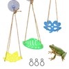 3-Pack Plastic Swing Toys for Terrariums – Suction Cup &
