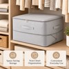 Large Gray Compression Storage Bag for Clothes & Bedding –