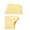 MIRIPARIS Cotton Knit Vest, School Vest, Plain, 100% Cotton, V-Neck,