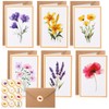 Candcamp 24 Pack Floral Blank Cards with Envelopes and Stickers,