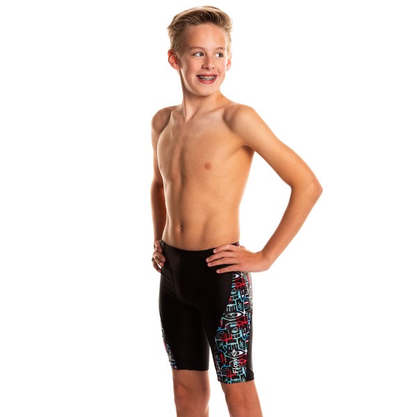 Flow Splice Swim Jammers - Size 21 to 32 Swimming Jammer Shorts for Boys in Eight Sporty Swimsuit Patterns