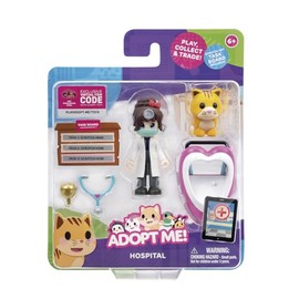 Adopt Me! Dr. Heart & Ginger Cat Friends Pack, Series 1 - Top Online Game - Fun Toy for Kids Including Popular Pets, Age 6+