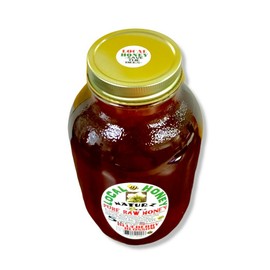 NATURZ BEEZ RAW HONEY BLUEBERRY BLOSSOM 5 LBS 100% PURE RAW UNFILTERED HONEY In Glass 5LB