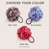 Shower Loofah Bath Pouf – Soft Mesh Body Scrubber with
