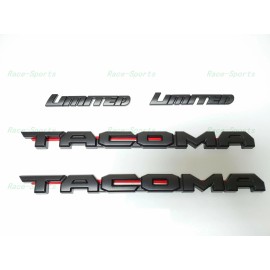 Toyota OEM 4PCS KIT BLACKOUT OVERLAY EMBLEM BADGE Fit For 2016-2020 TOYOTA TACOMA LIMITED