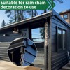 FOROIRON 4 Pack Rain Chain Adapter for Gutter Rain Chain