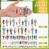 Namalu 140 Pcs Mini People Figurines 1: 25 1: 50