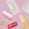 300 Pieces Popsicle Sticks and Bags Set Popsicle Wrappers Self
